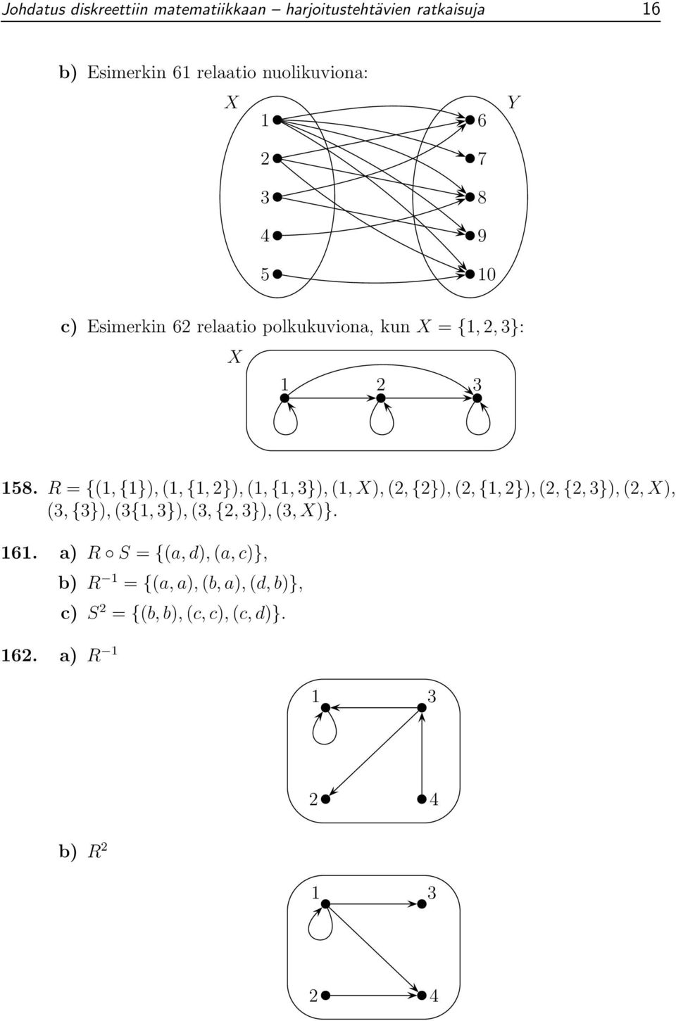 R = {(1, {1}), (1, {1, 2}), (1, {1, 3}), (1,X), (2, {2}), (2, {1, 2}), (2, {2, 3}), (2,X), (3, {3}), (3{1, 3}), (3,