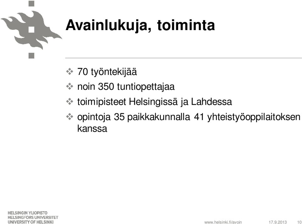 Helsingissä ja Lahdessa opintoja 35