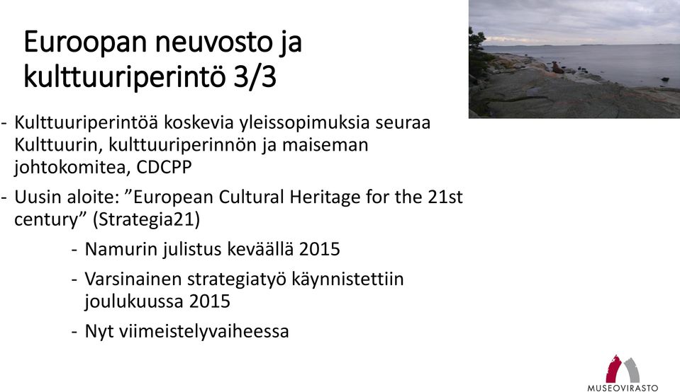 European Cultural Heritage for the 21st century (Strategia21) - Namurin julistus