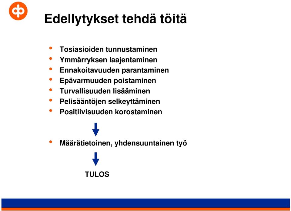 poistaminen Turvallisuuden lisääminen Pelisääntöjen