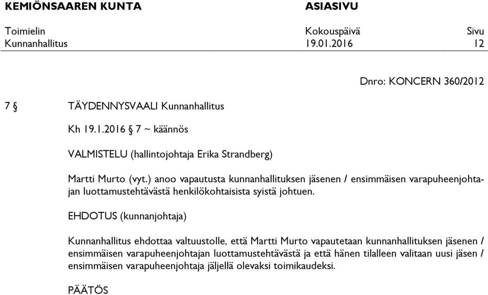 johtuen.