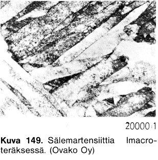 Austeniitti Hidas jäähdytys Nopea jäähdytys Ferriitti Martensiitti