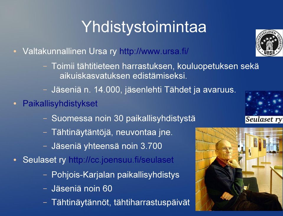 000, jäsenlehti Tähdet ja avaruus.