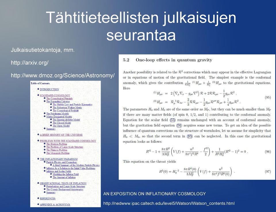 dmoz.org/science/astronomy/ AN EXPOSITION ON INFLATIONARY
