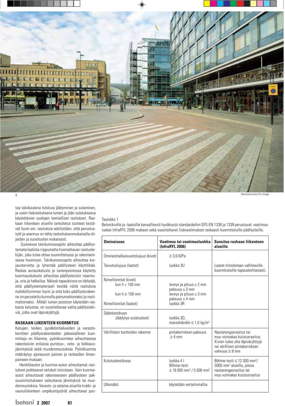 Suomessa talvikunnossapito aiheuttaa päällystemateriaalista riippumatta huomattavan rasitustekijän, joka tulee ottaa suunnittelussa ja rakentamisessa huomioon.