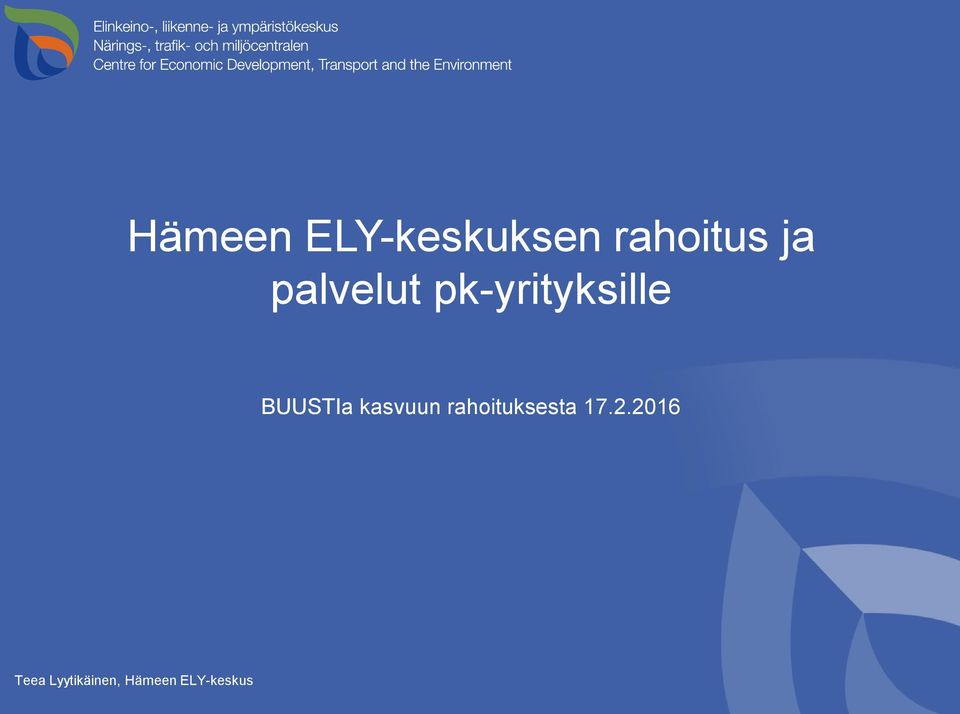 kasvuun rahoituksesta 17.2.