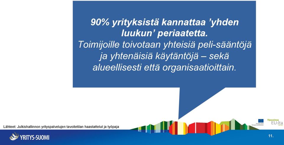 käytäntöjä sekä alueellisesti että organisaatioittain.