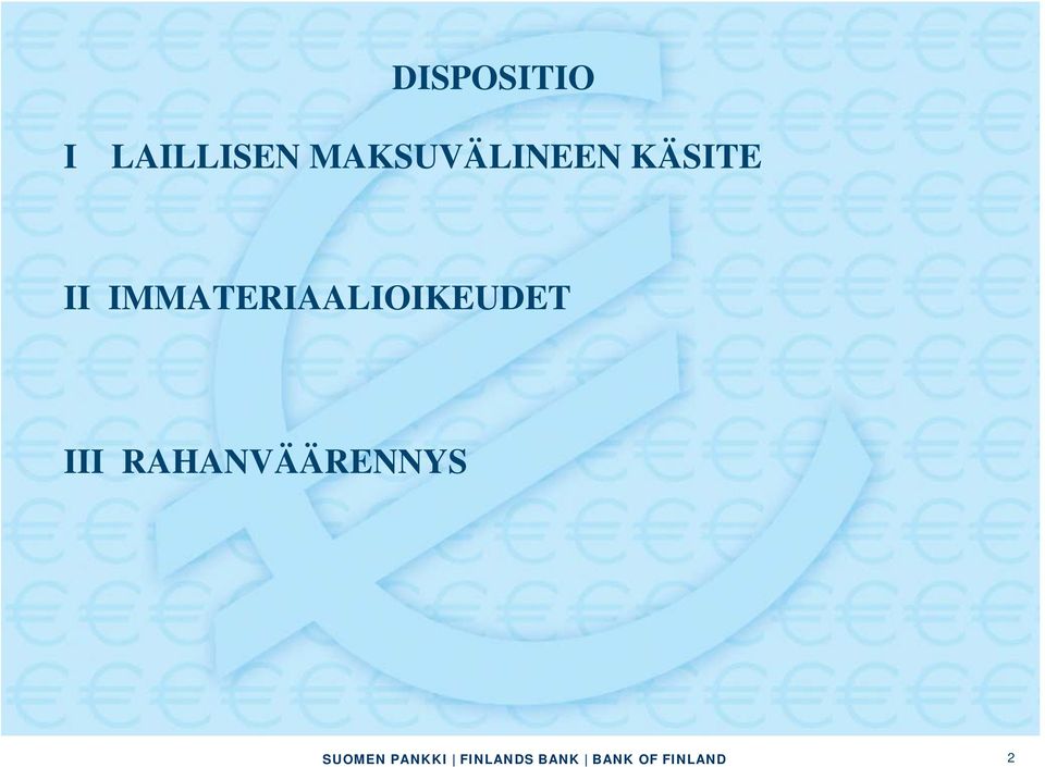 IMMATERIAALIOIKEUDET III