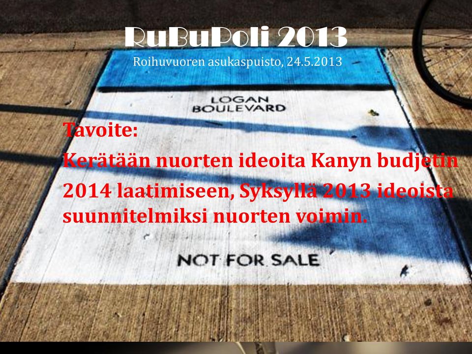 Kanyn budjetin 2014 laatimiseen, Syksyllä