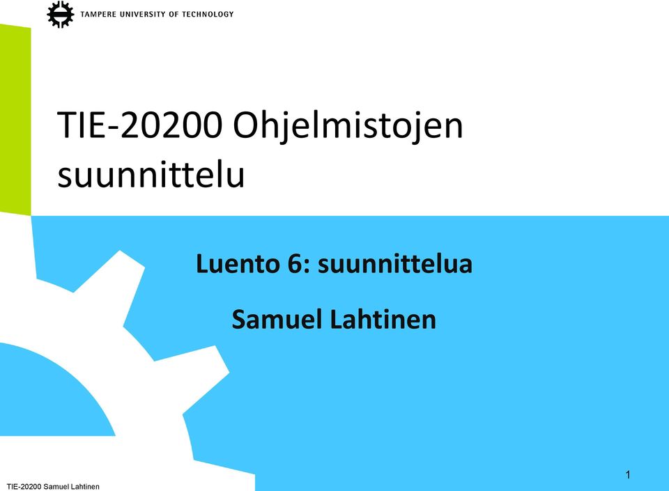 suunnittelua Samuel