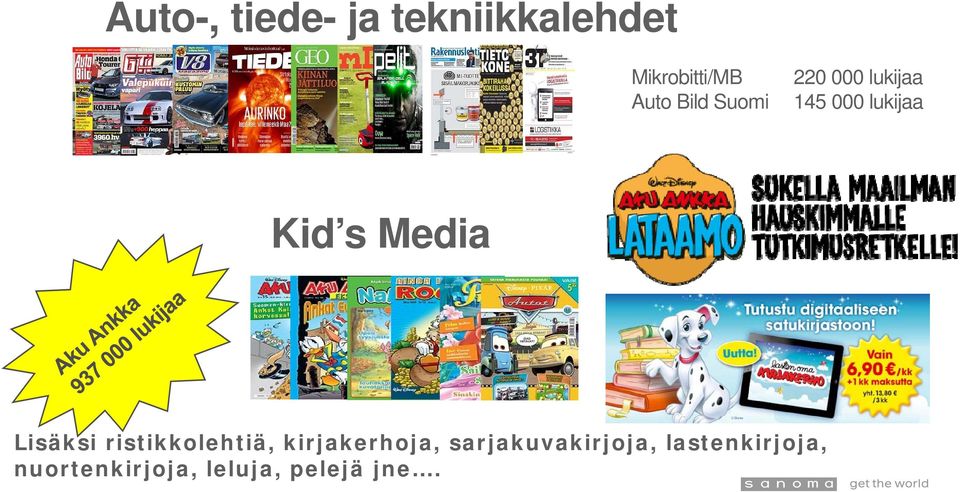 Media Lisäksi ristikkolehtiä, kirjakerhoja,