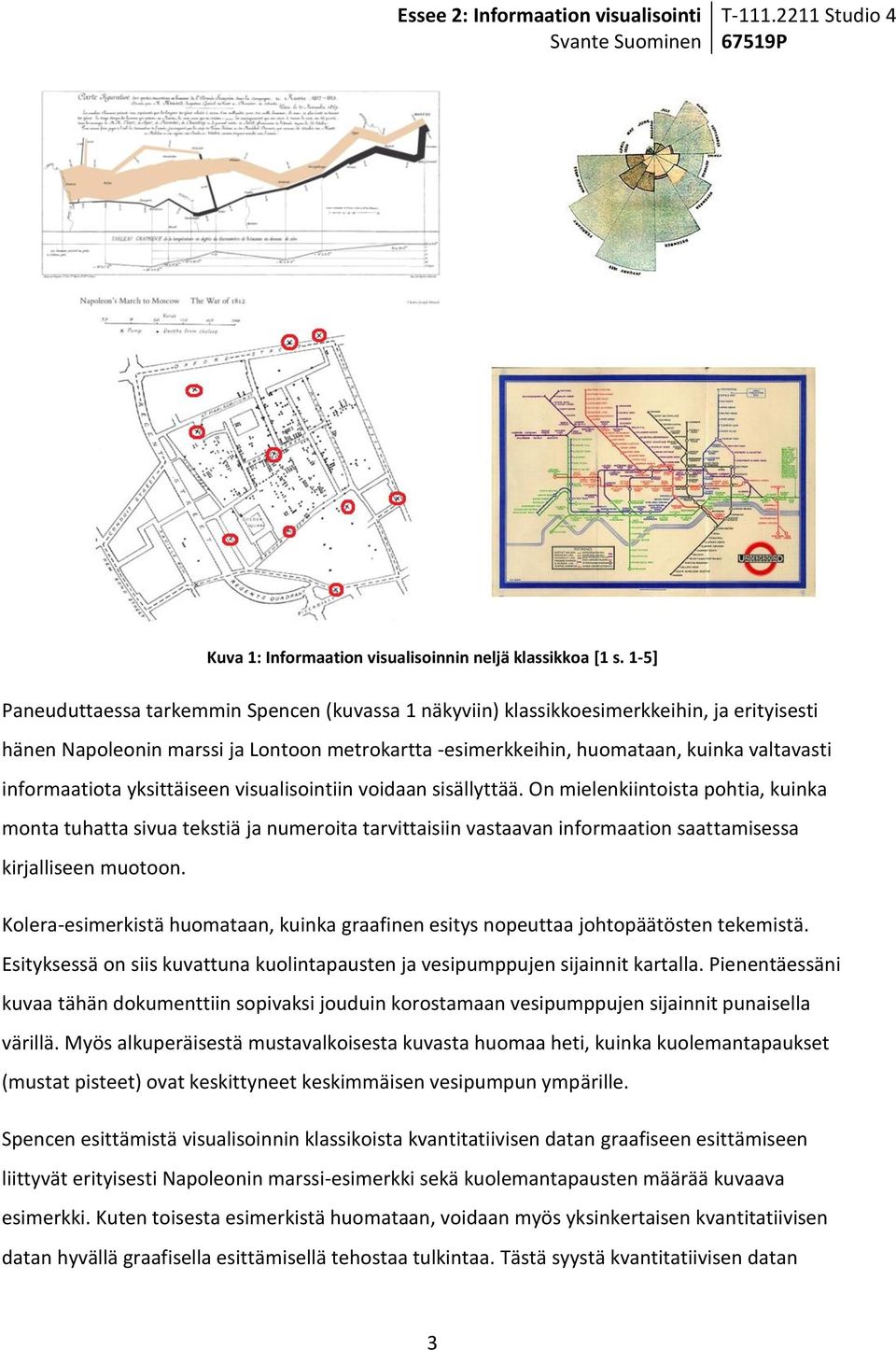 informaatiota yksittäiseen visualisointiin voidaan sisällyttää.