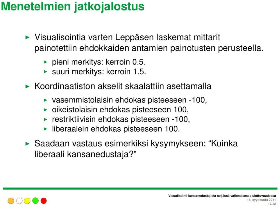 suuri merkitys: kerroin 1.5.