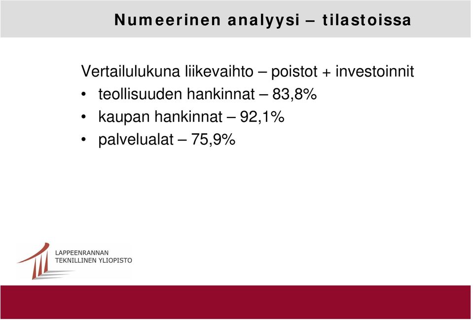 investoinnit teollisuuden hankinnat