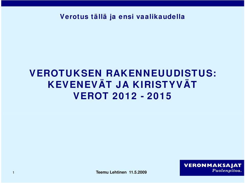 RAKENNEUUDISTUS: KEVENEVÄT