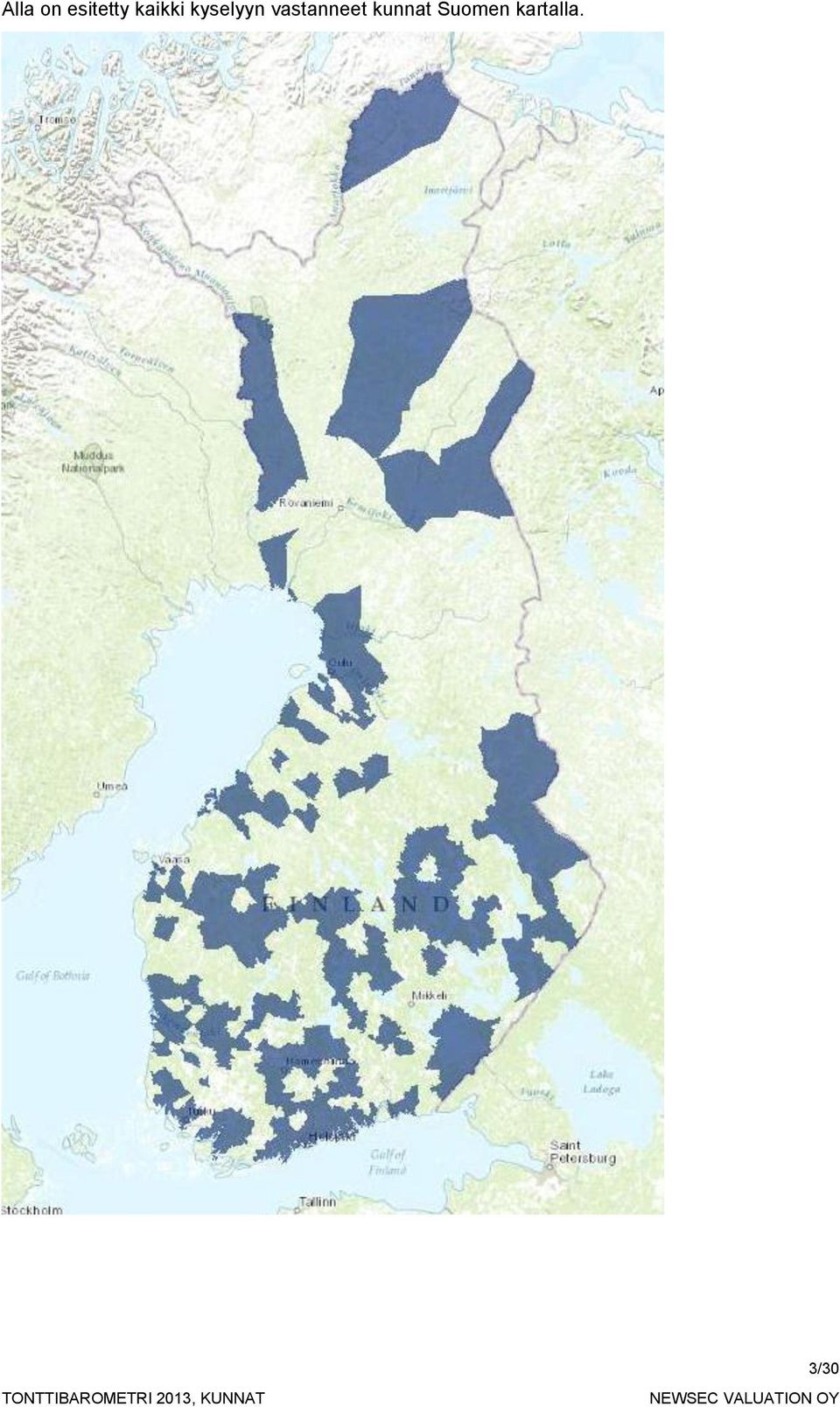 vastanneet kunnat