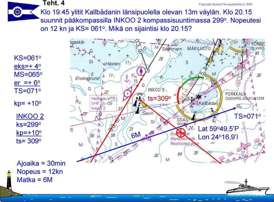 Mikä on sijaintisi klo 20.15?