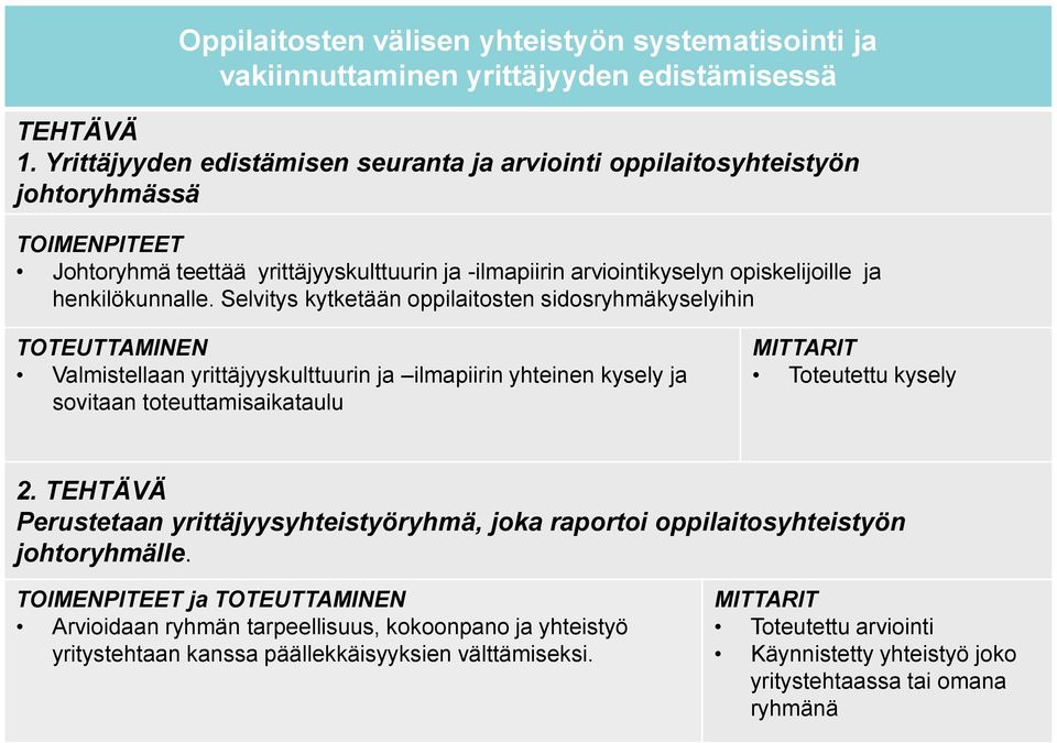 henkilökunnalle.