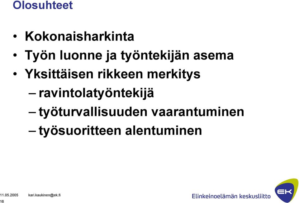 merkitys ravintolatyöntekijä