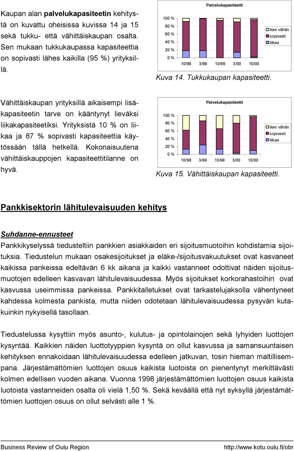 Tukkukaupan kapasiteetti. Vähittäiskaupan yrityksillä aikaisempi lisäkapasiteetin tarve on kääntynyt lieväksi liikakapasiteetiksi.