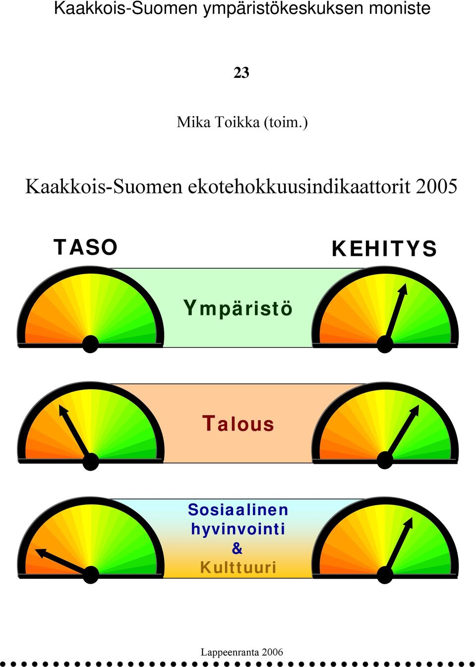 ) Kaakkois-Suomen ekotehokkuusindikaattorit 25