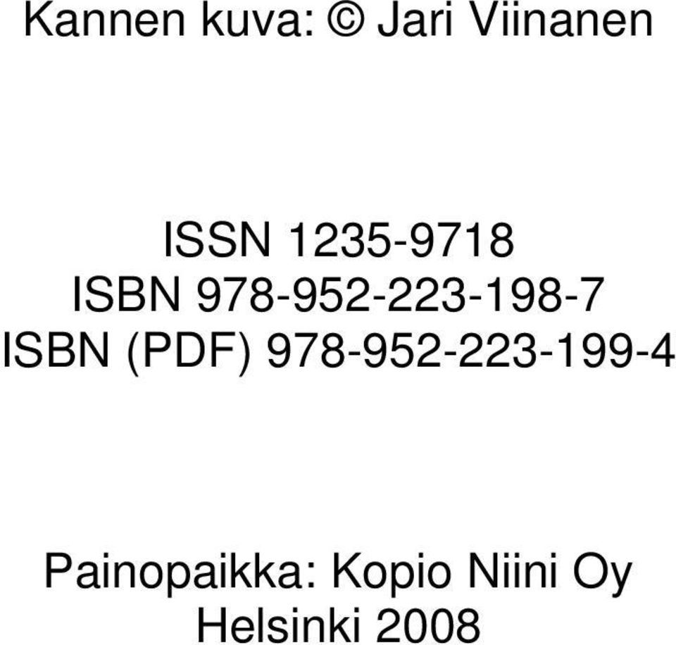 ISBN (PDF) 978-952-223-199-4