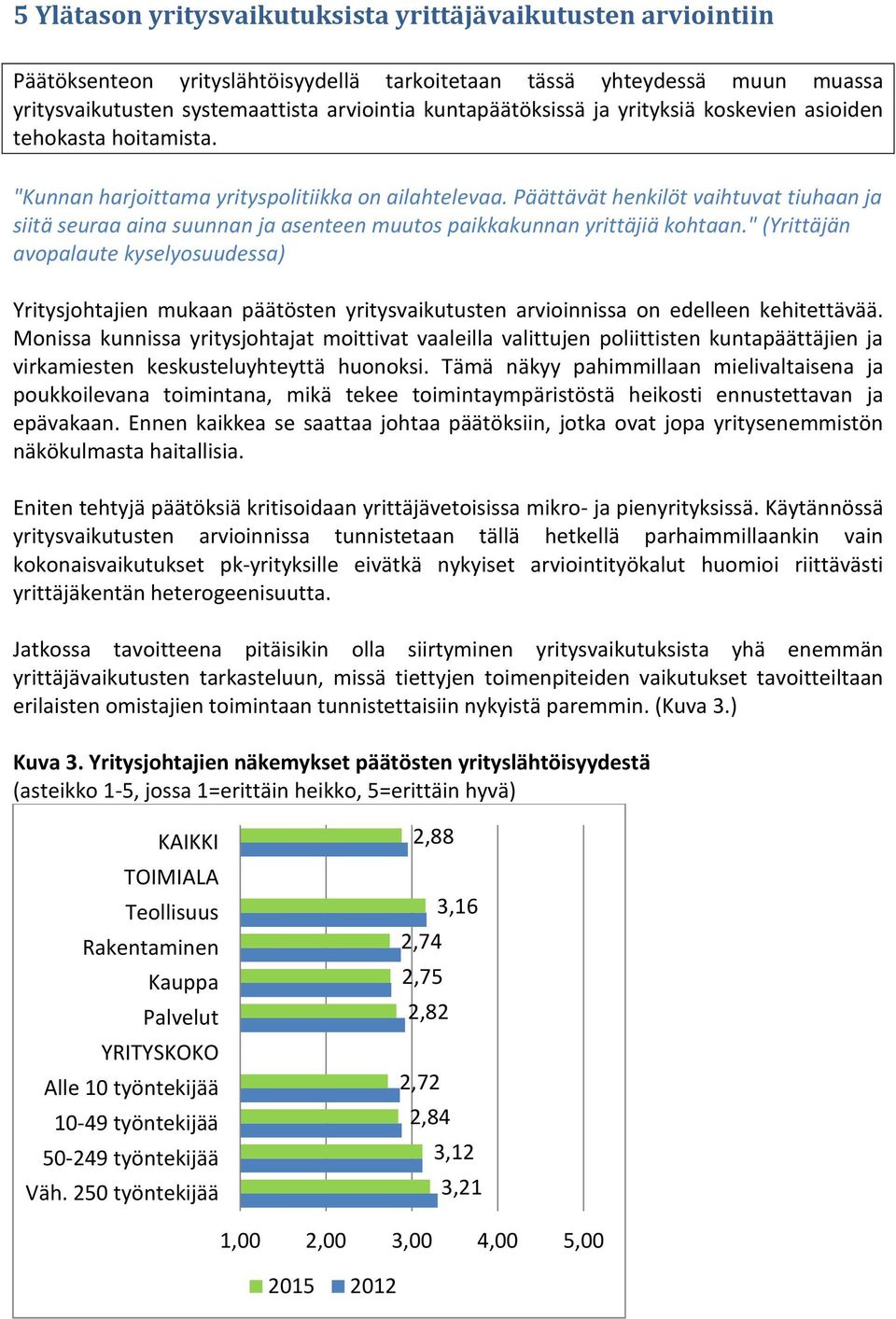 Päättävät henkilöt vaihtuvat tiuhaan ja siitä seuraa aina suunnan ja asenteen muutos paikkakunnan yrittäjiä kohtaan.