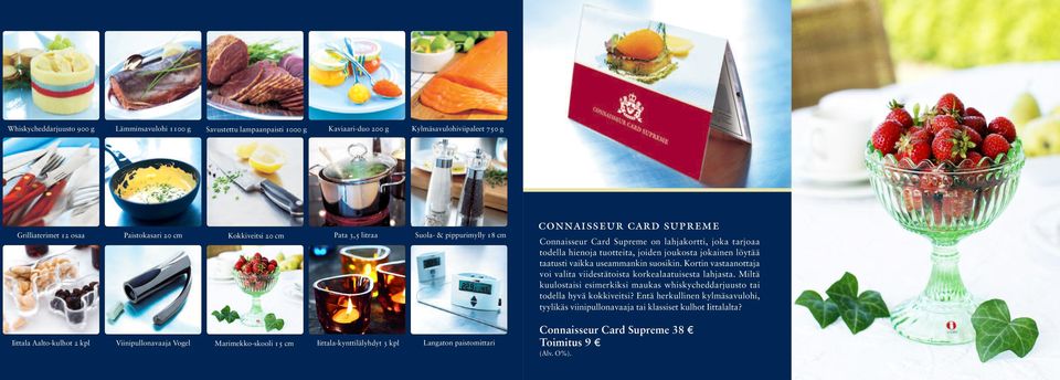 Card Supreme on lahjakortti, joka tarjoaa todella hienoja tuotteita, joiden joukosta jokainen löytää taatusti vaikka useammankin suosikin.