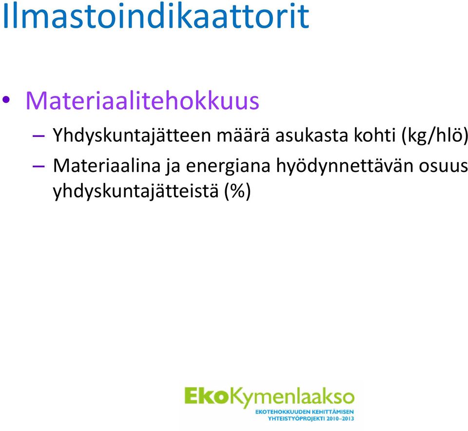 määrä asukasta kohti (kg/hlö)