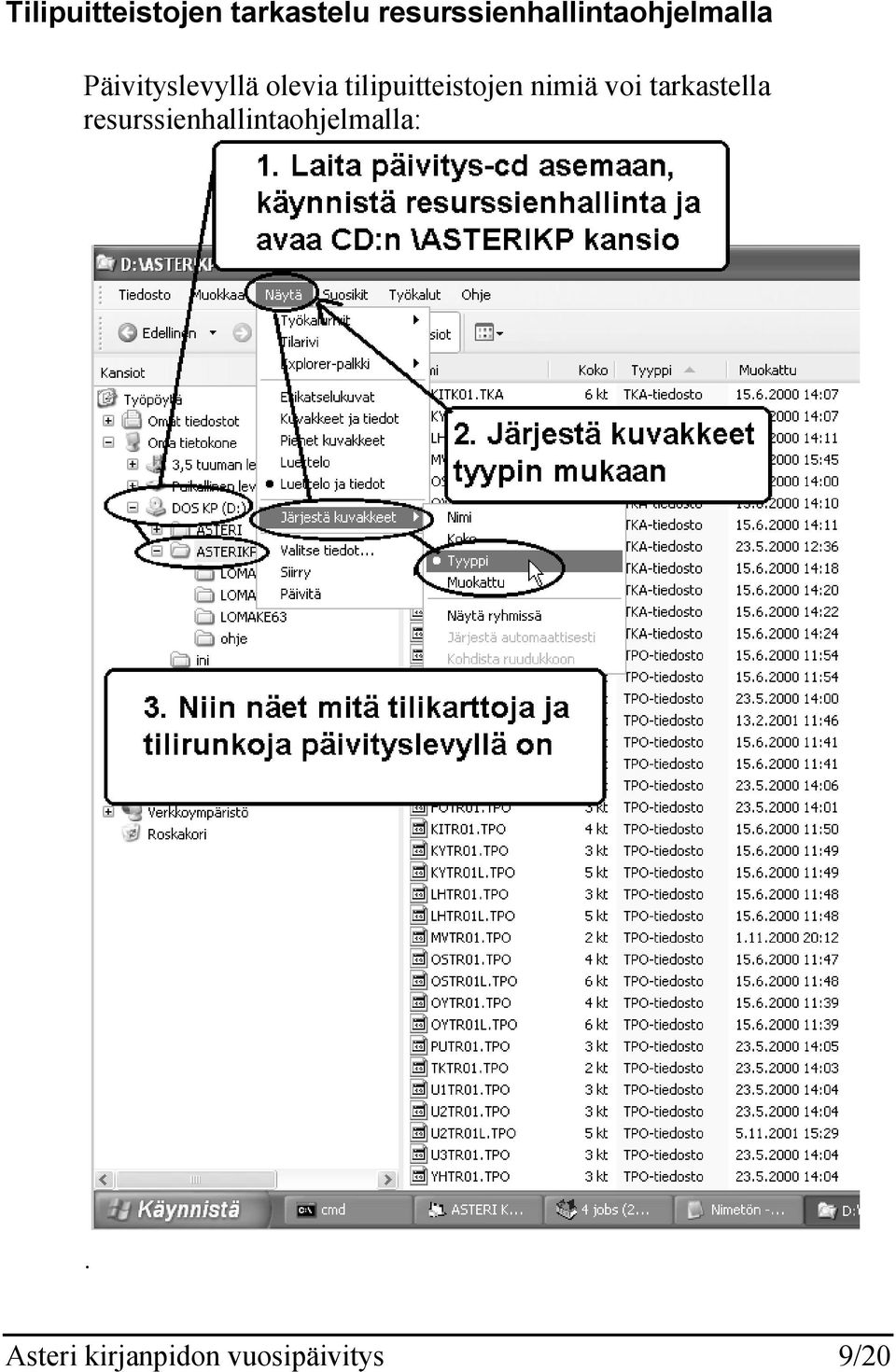 olevia tilipuitteistojen nimiä voi tarkastella