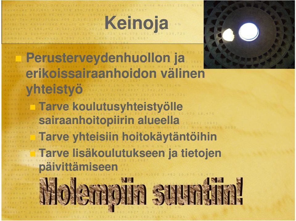 koulutusyhteistyölle sairaanhoitopiirin alueella