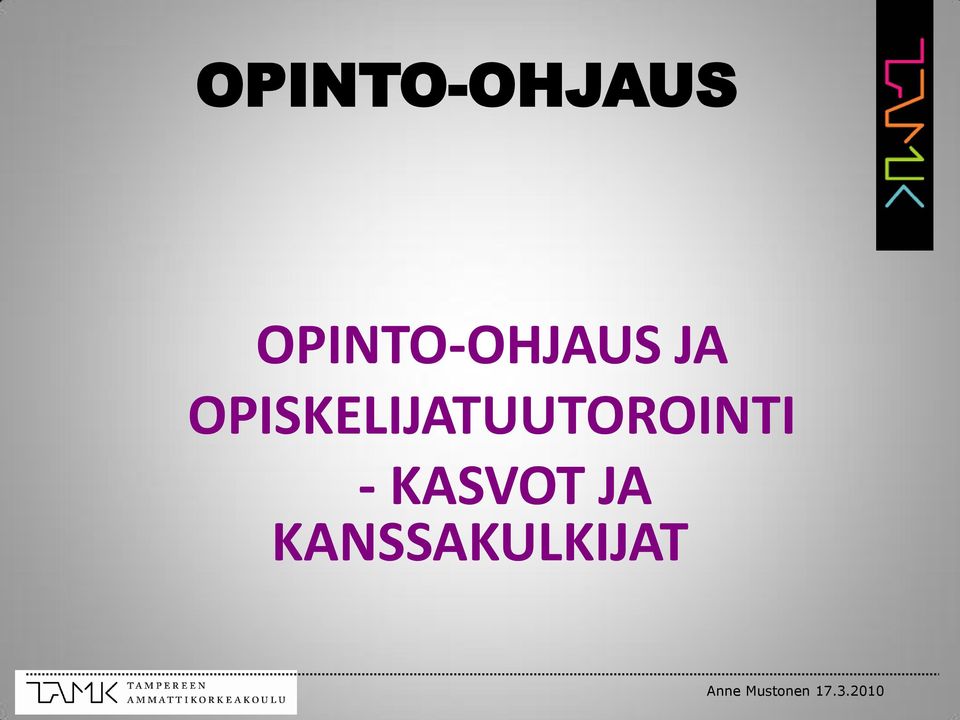 OPISKELITUUTOROINTI