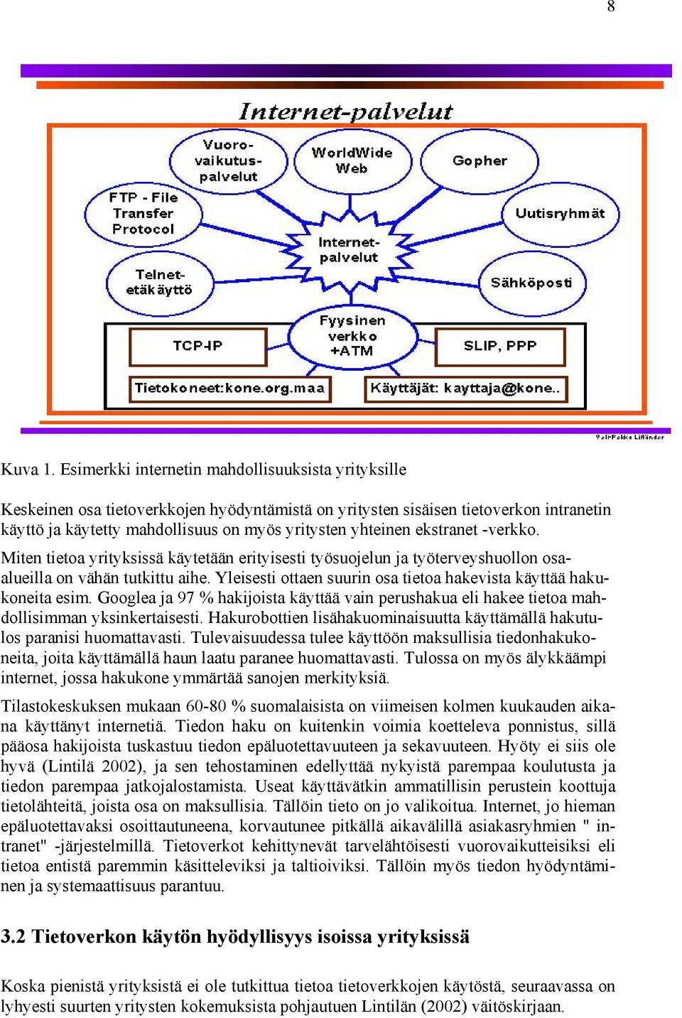 ekstranet -verkko. Miten tietoa yrityksissä käytetään erityisesti työsuojelun ja työterveyshuollon osaalueilla on vähän tutkittu aihe.