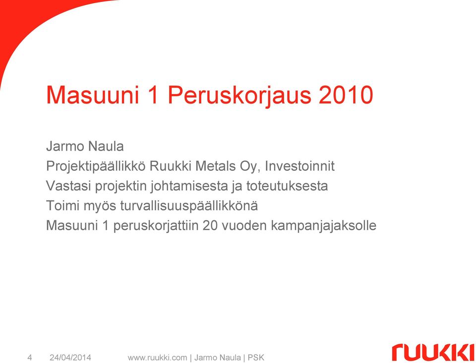toteutuksesta Toimi myös turvallisuuspäällikkönä