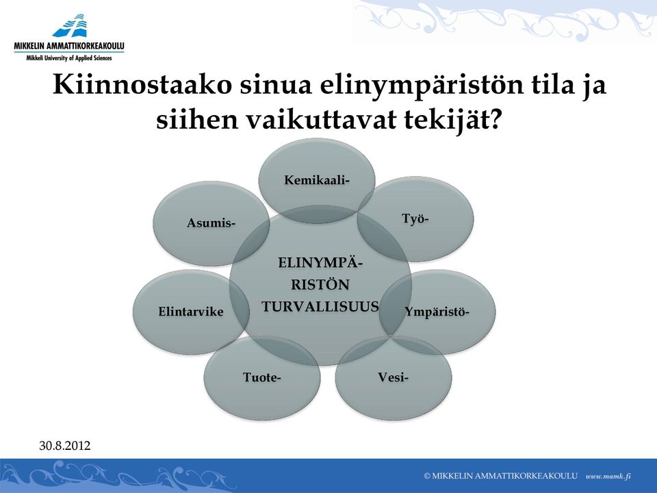 Kemikaali- Asumis- Työ- Elintarvike