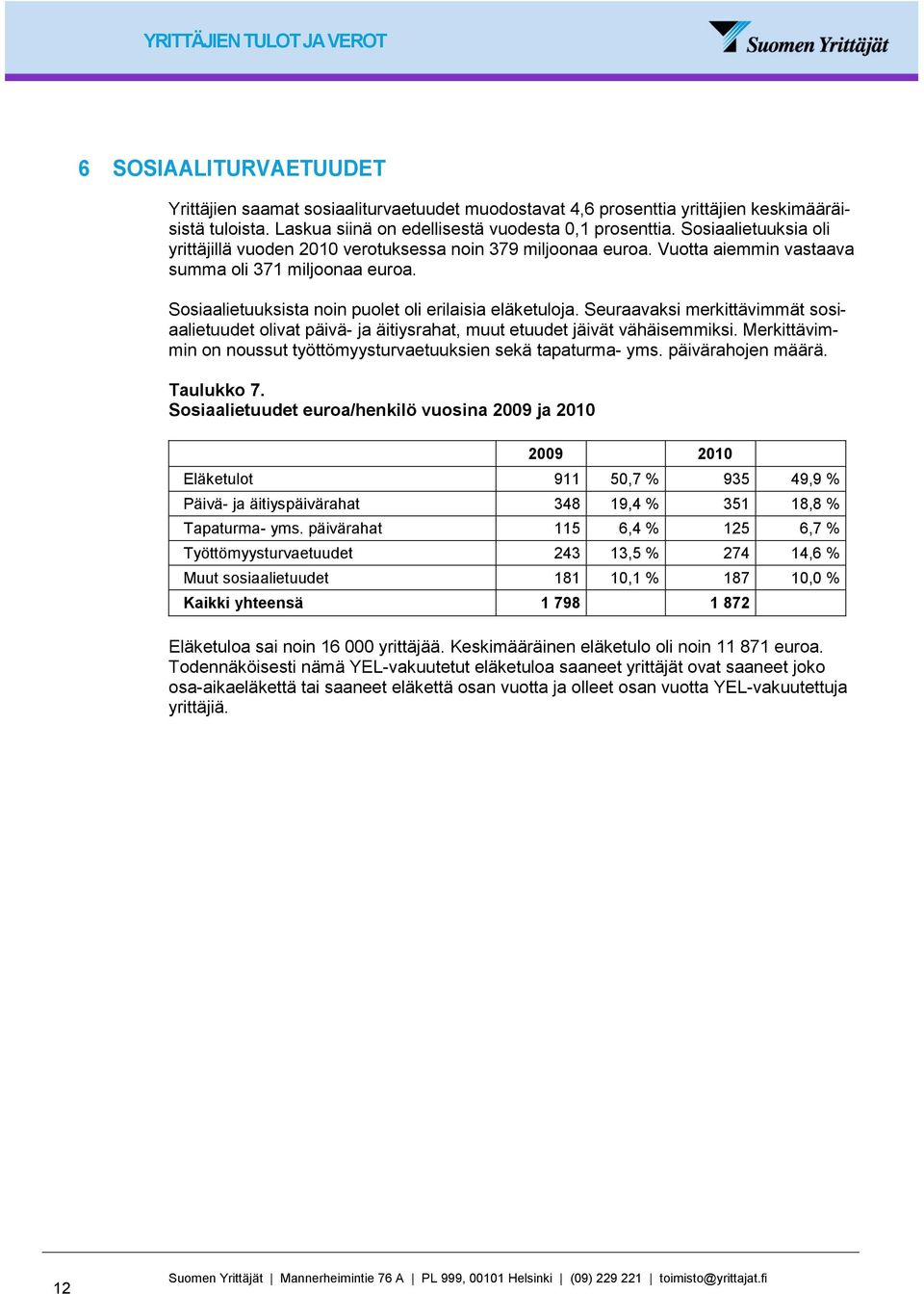 Seuraavaksi merkittävimmät sosiaalietuudet olivat päivä- ja äitiysrahat, muut etuudet jäivät vähäisemmiksi. Merkittävimmin on noussut työttömyysturvaetuuksien sekä tapaturma- yms. päivärahojen määrä.