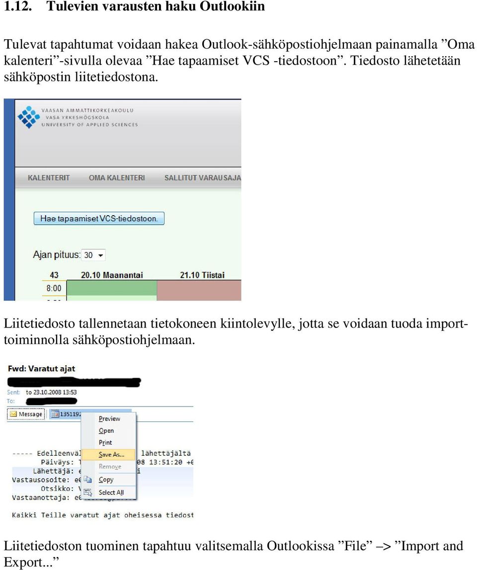 Tiedosto lähetetään sähköpostin liitetiedostona.