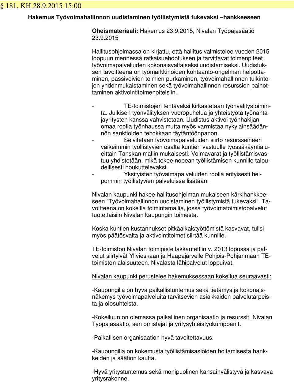 2015, Nivalan Työpajasäätiö 23.9.