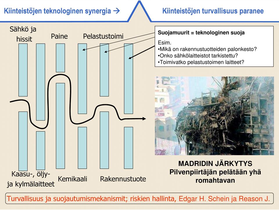 Toimivatko pelastustoimen laitteet?