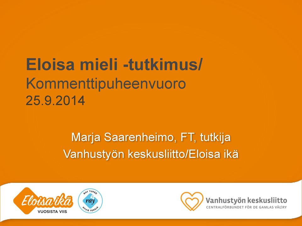 2014 Marja Saarenheimo, FT,