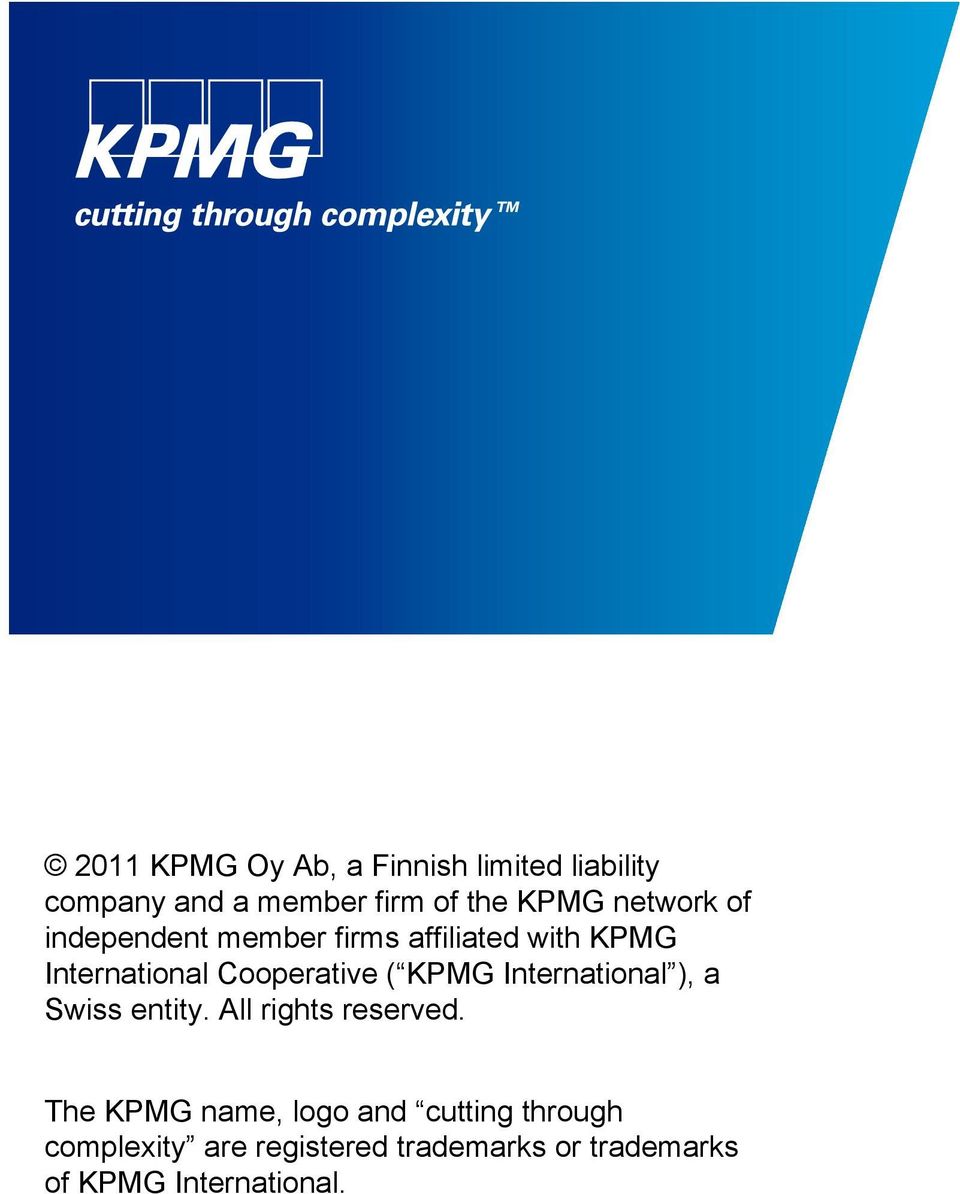 KPMG International ), a Swiss entity. All rights reserved.
