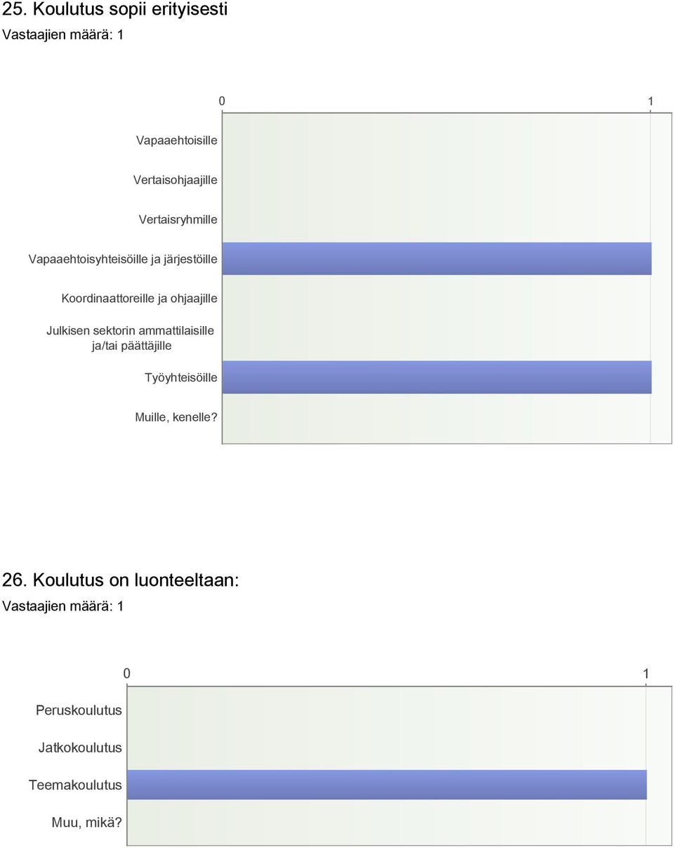 ohjaajille Julkisen sektorin ammattilaisille ja/tai päättäjille