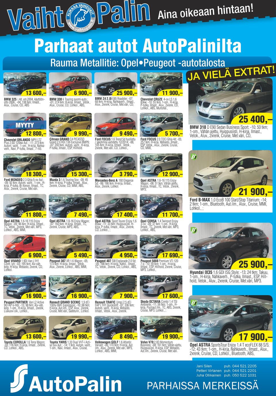 vär, CD, 11 9, Cvrol CUZ 4-ov S 1,6 83w; -1; 55 m; 1-om., H-rj, P-u, Ilms., luv., 2xr, CD, ool., BS, Muroäl., 25 4, 9 99, Cro GND C4 PICSSO Grd 2. HD 136 xclusv BMP6; -7; 2 m; uom. v.