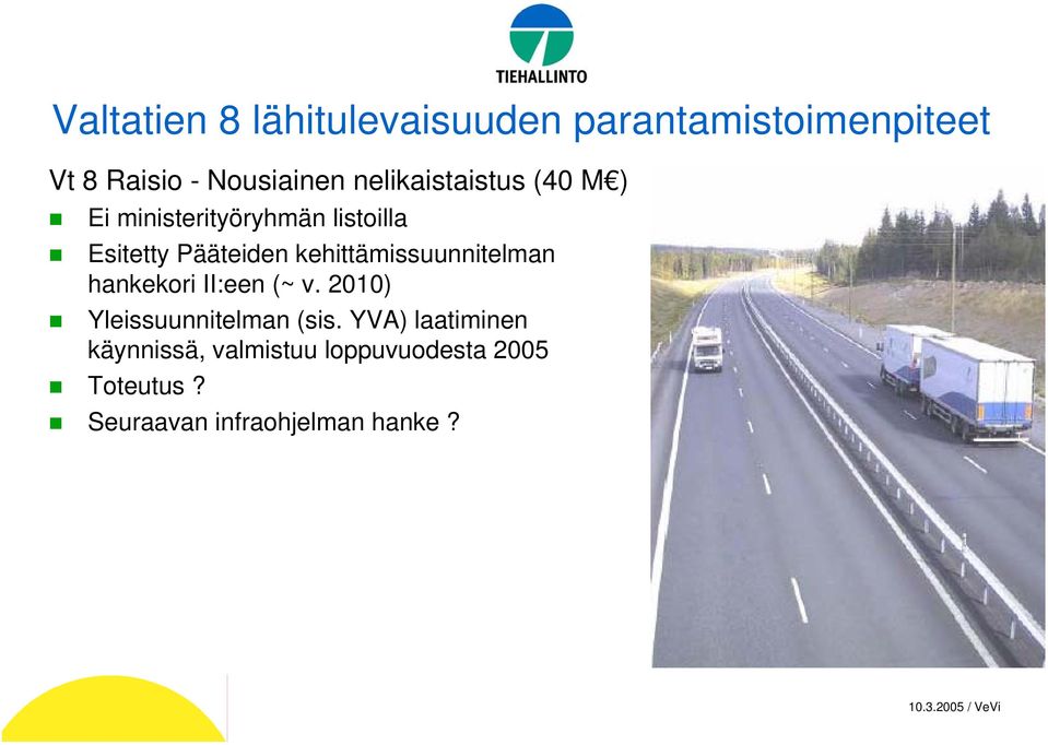 kehittämissuunnitelman hankekori II:een (~ v.