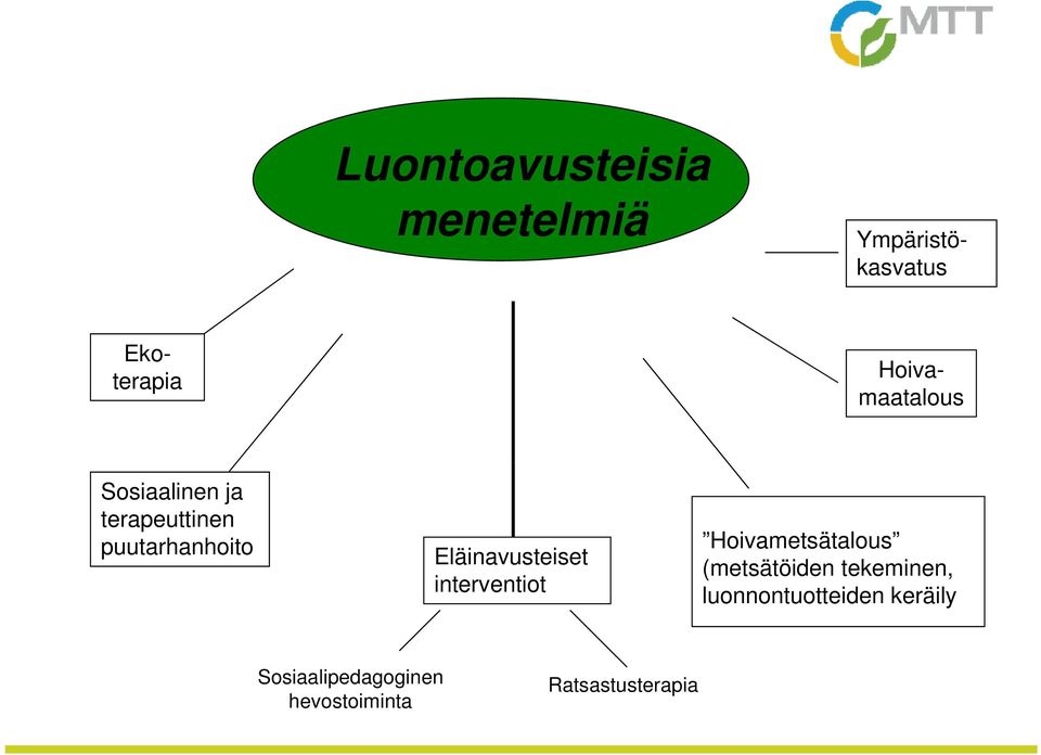 Eläinavusteiset interventiot Hoivametsätalous (metsätöiden