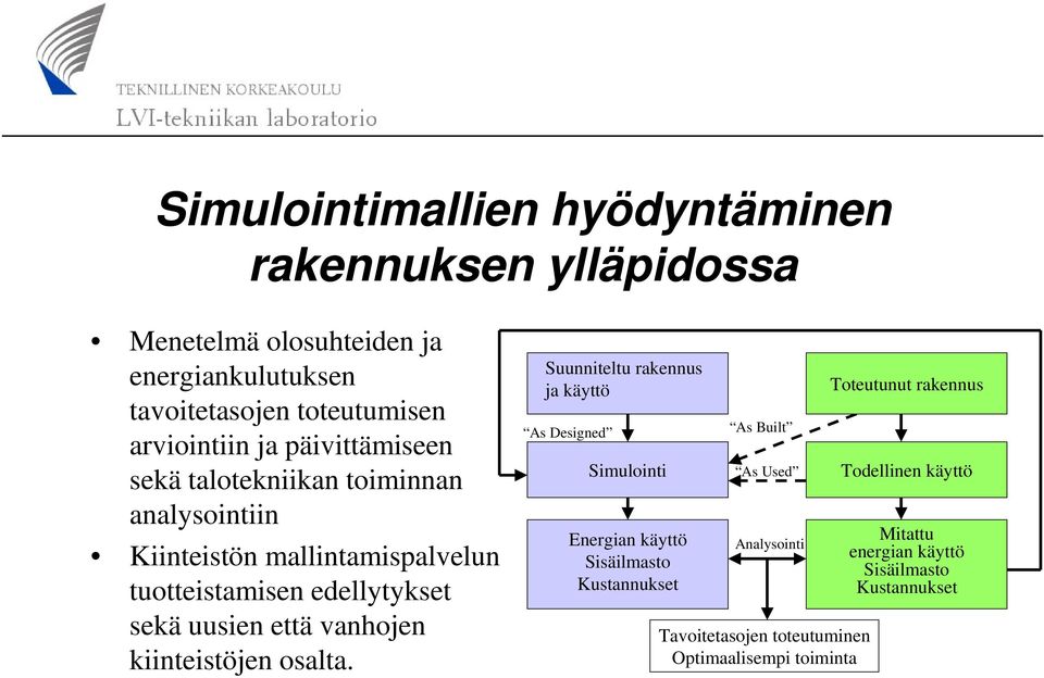 vanhojen kiinteistöjen osalta.