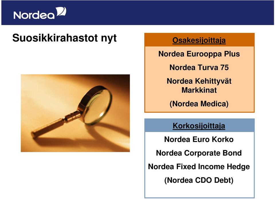 (Nordea Medica) Korkosijoittaja Nordea Euro Korko