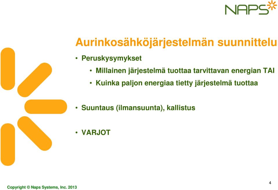 Kuinka paljon energiaa tietty järjestelmä tuottaa Suuntaus