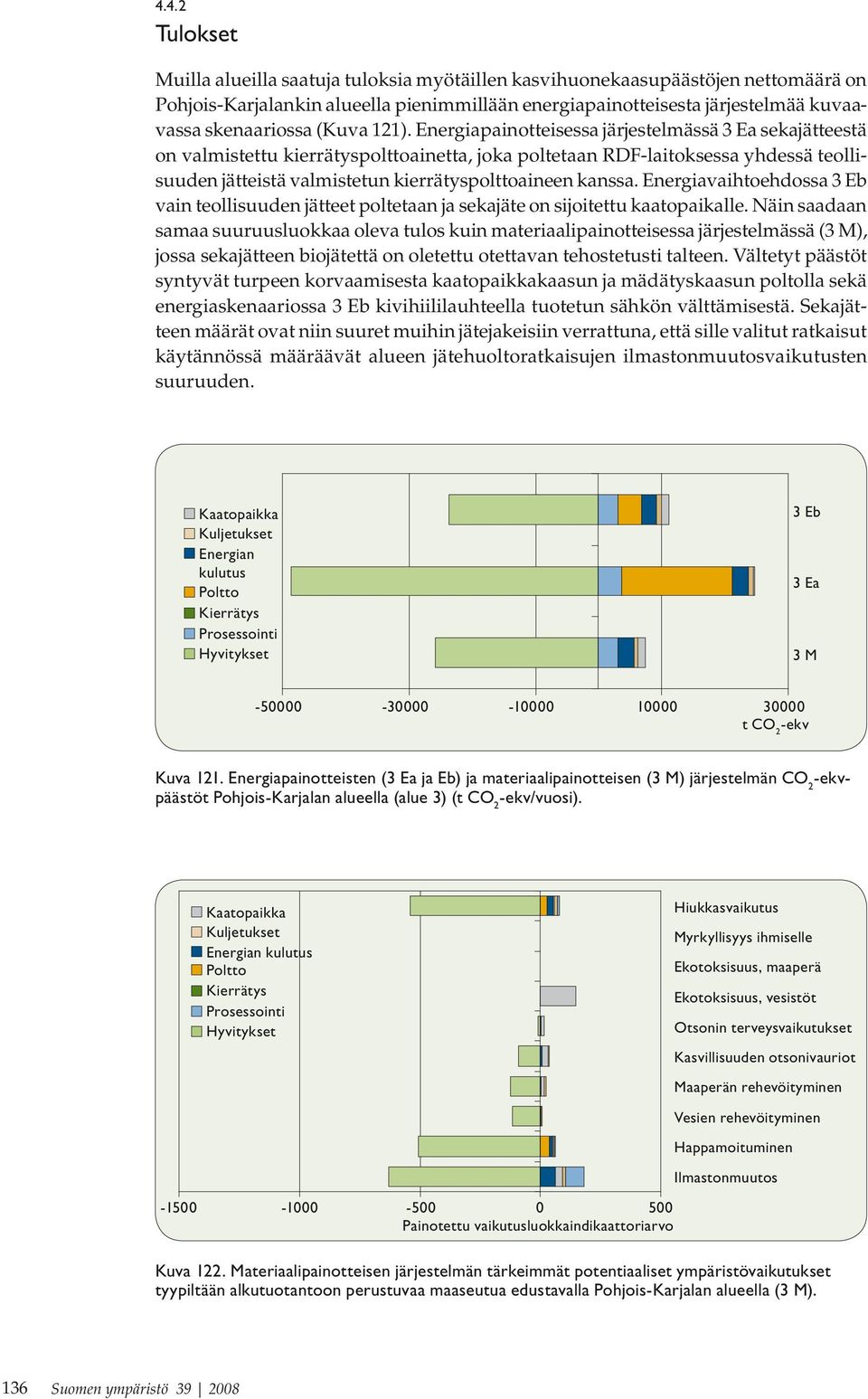 Energiapainotteisessa järjestelmässä 3 Ea sekajätteestä on valmistettu kierrätyspolttoainetta, joka poltetaan RDF-laitoksessa yhdessä teollisuuden jätteistä valmistetun kierrätyspolttoaineen kanssa.
