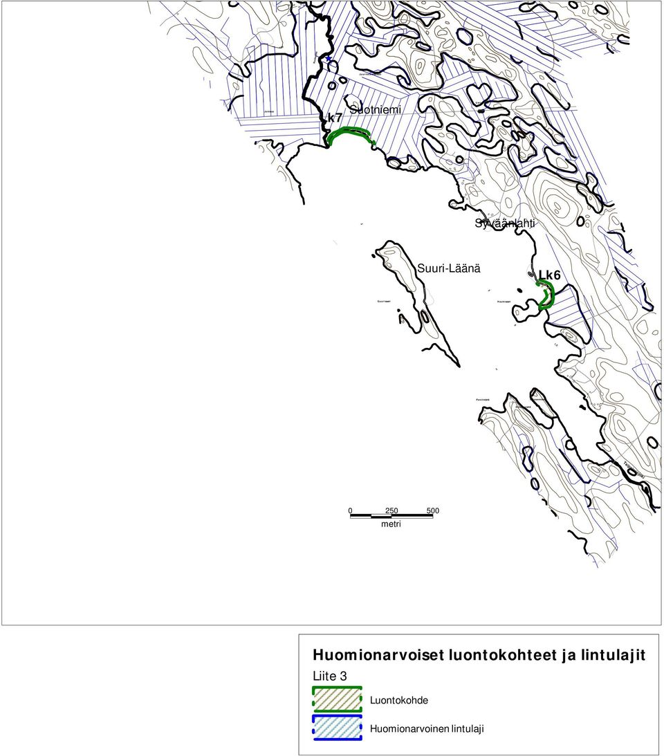 Syväänlahti Suuri-Läänä Lk6 3 6 Suu risaari Pen tinlahti Sikasenniemi